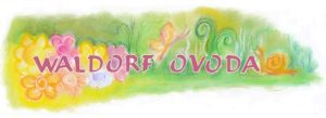 Tamási Waldorf Óvoda hivatalos logója - színes, Waldorf-stílusú embléma és felirat