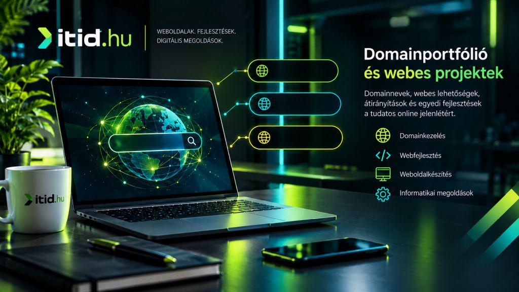 Domainportfólió, domainkezelés, weboldalkészítés és egyedi webfejlesztési megoldások - itid.hu